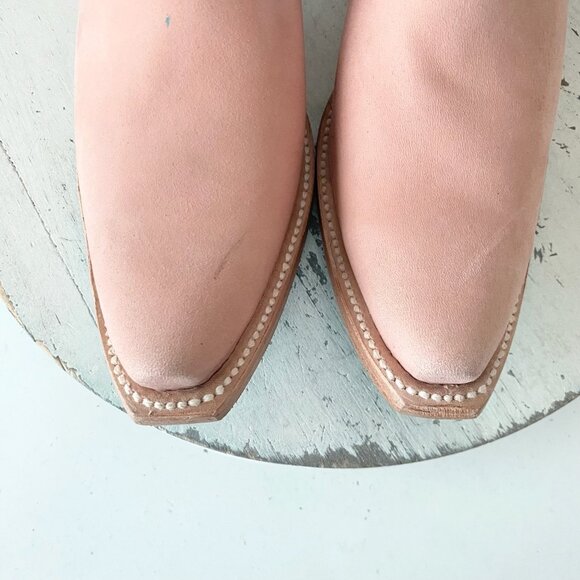 Lane EMMA JANE Womens Cowboy Boots 7 Pink Western Cowgirl Mid Calf Pointed Toe - Picture 6 of 11